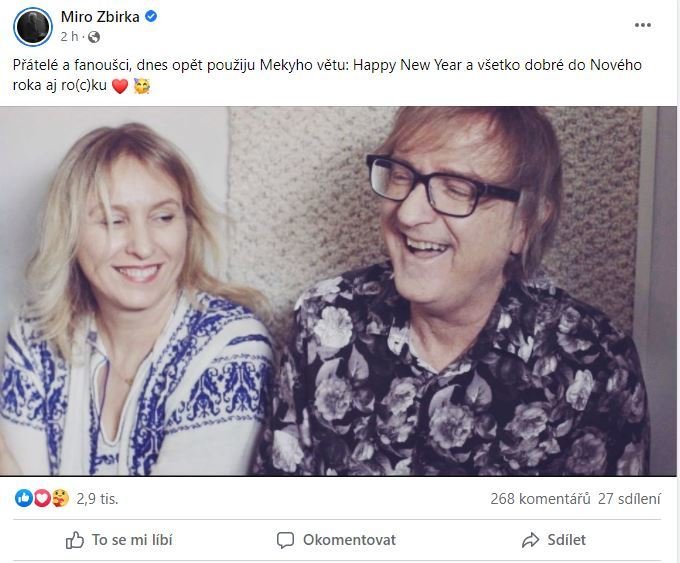 Miro Žbirka přeje z hvězdného nebe vše nejlepší do roku 2022.