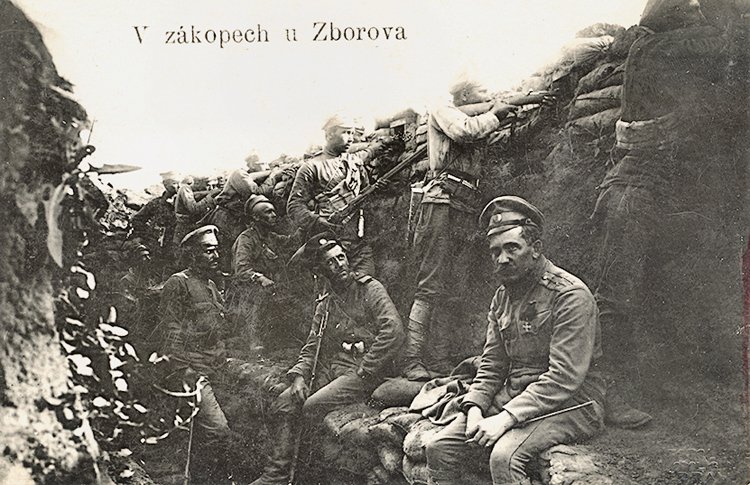 Historické snímky z bitvy u Zborova z července roku 1917