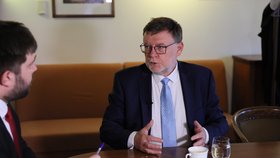 Ministr financí Zbyněk Stanjura (ODS) během rozhovoru pro Blesk (11.5.2023)