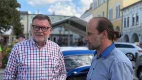 Zbyněk Stanjura (ODS) během kampaně.