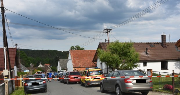 Místo činu ve Zdemyslicích na Plzeňsku