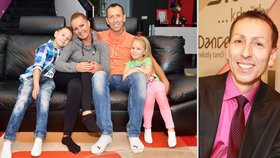 ■ S manželkou Brigitou, synem Samuelem (9) a dcerou Viktorkou (6) tvoří spokojenou rodinu.