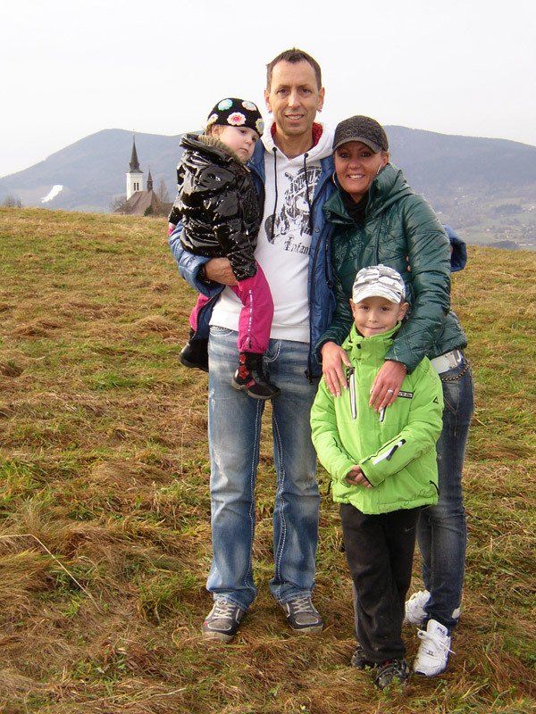 Zdeněk Chlopčík s rodinou