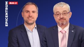 Zdeněk Hřib (Piráti) a Marek Benda (ODS) v Epicentru Blesku