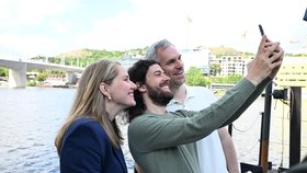 Piráti v čele s předsedou Zdeňkem Hřibem zahájili kampaň pro komunální volby (21.5.2026).