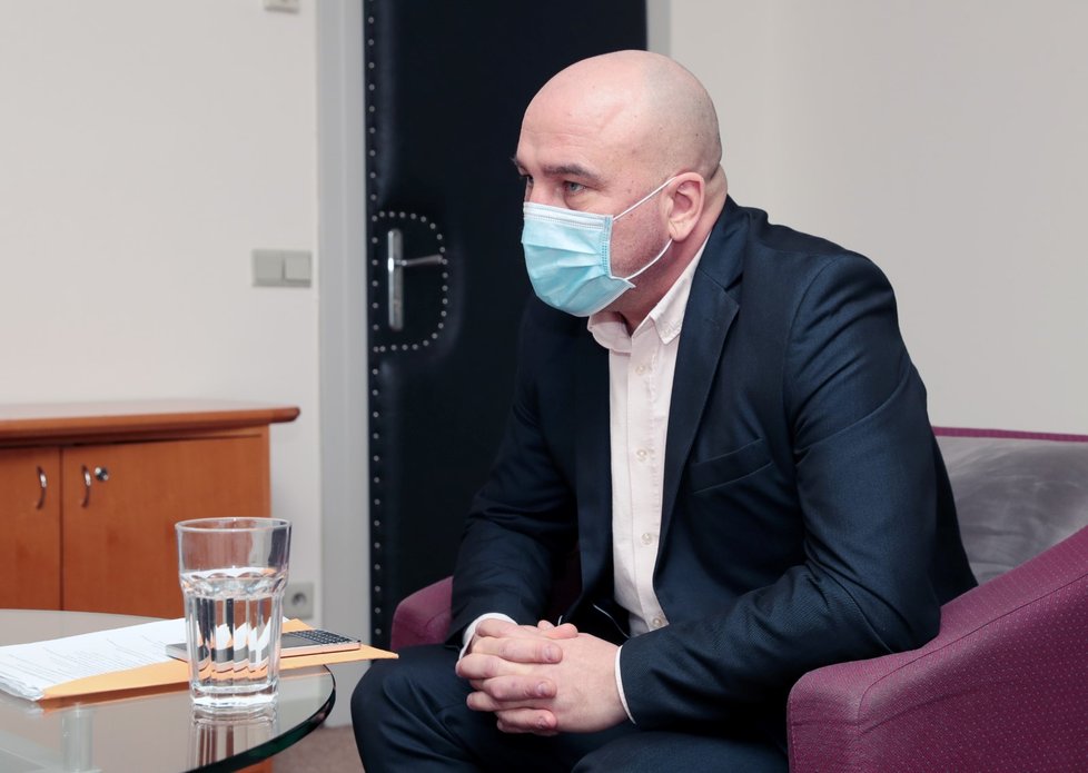 Ředitel Všeobecné zdravotní pojišťovny (VZP) Zdeněk Kabátek během rozhovoru pro Blesk (27. 1. 2021)