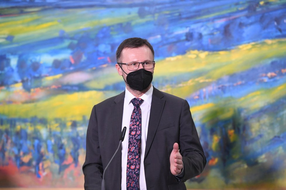 Ministr zemědělství Zdeněk Nekula na první tiskové konferenci po uvedení do úřadu. (3.1.2022)