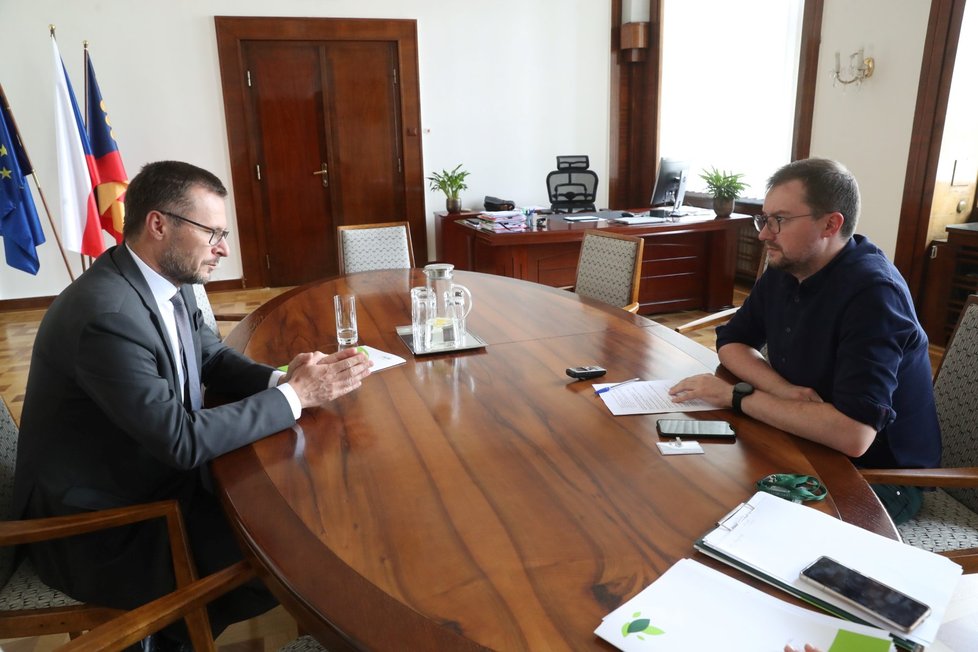 Ministr zemědělství Zdeněk Nekula (KDU-ČSL) při rozhovoru pro Blesk.