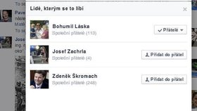 Zdeněk Škromach se s tím na Facebooku nepáře.