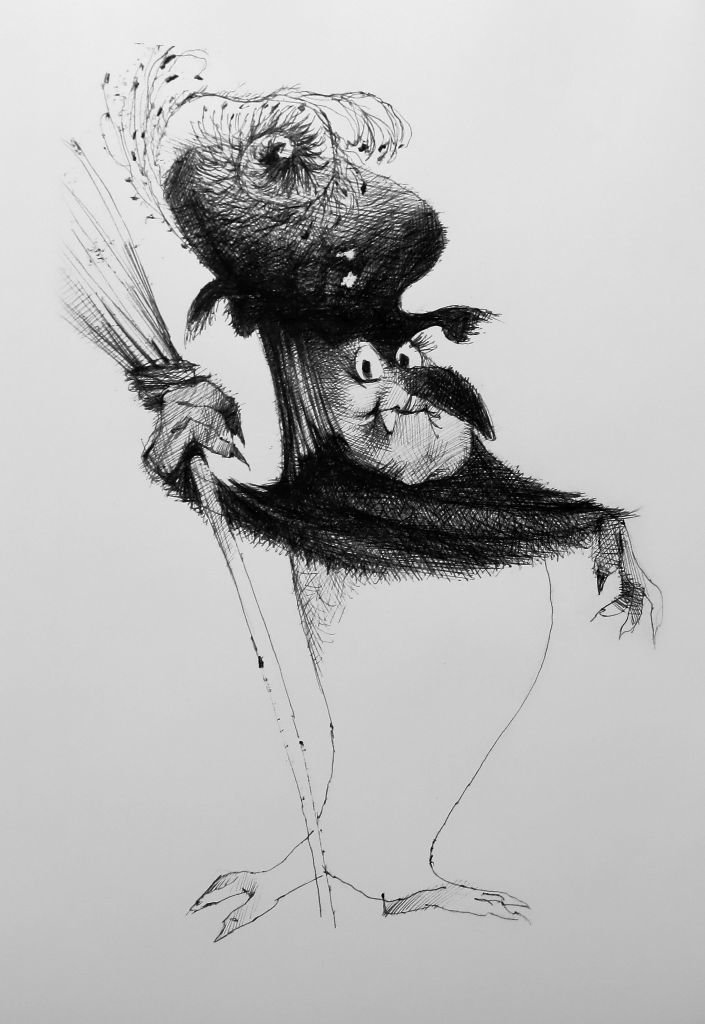 Smetanovy skici k pohádkám dokládají třeba postavy z večerníčku Malá čarodějnice 80. let.