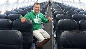 Lékař z Olomouce Zdeněk Šos byl jediným pasažérem letu z Egypta.
