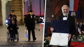 Předávání vyznamenání odhalilo: Svěrákova manželka na vozíčku