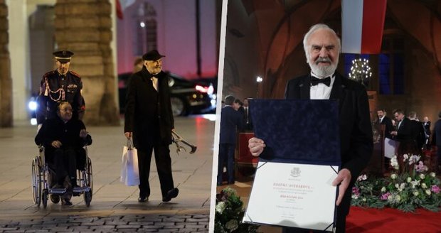 Předávání vyznamenání odhalilo: Svěrákova manželka na vozíčku