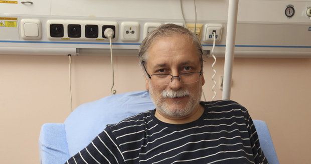 Zdeněk Zelenka v nemocnici