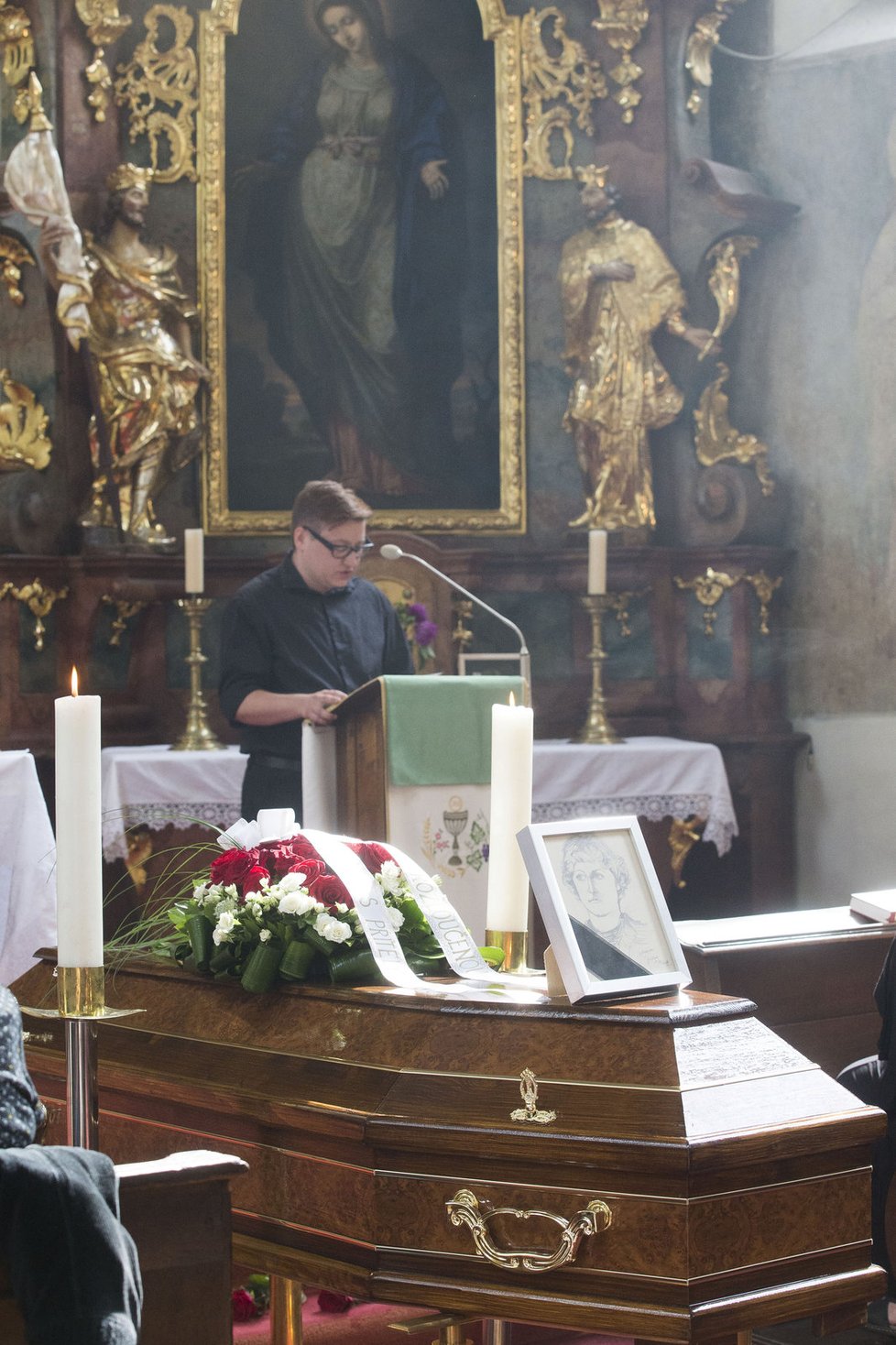 Pohřeb Zdenky Šustové, kamarádky Ladislava Štaidla