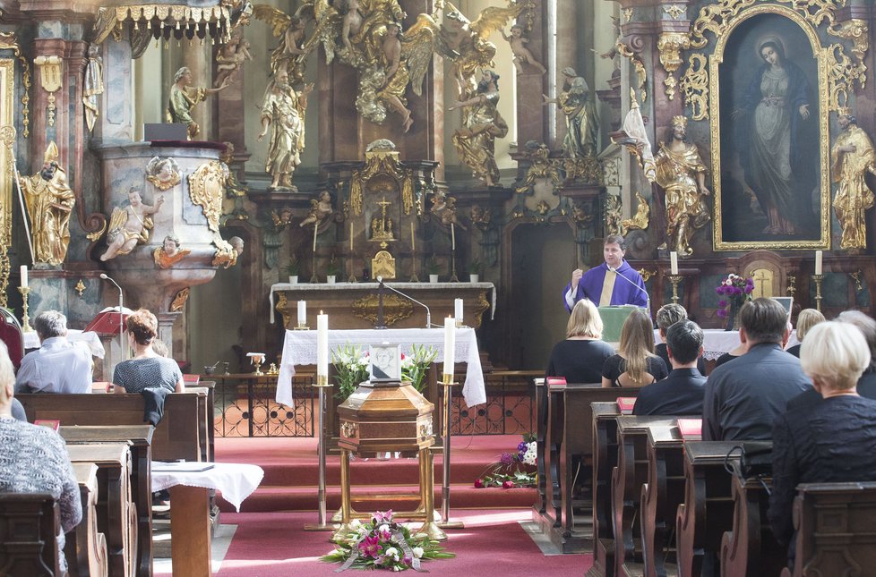 Pohřeb Zdenky Šustové, kamarádky Ladislava Štaidla