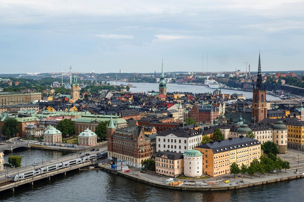 Stockholm se rozprostírá na několika ostrovech.