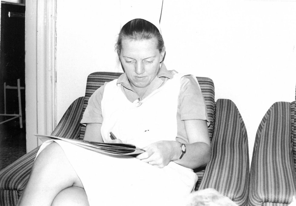 Marie Adamusová v 70. letech.