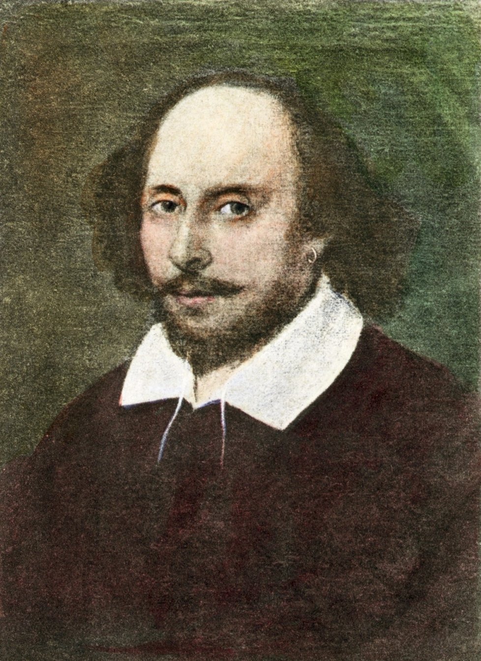 Britský spisovatel William Shakespeare. Jeho díla patří k vážené literatuře.
