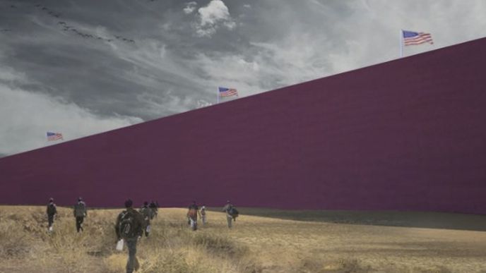 Zeď by mohla být vícevrstevná, až tři metry široká, a třeba i růžová.