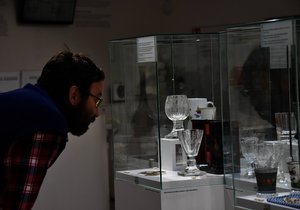 Výstava zednářského skla v Klatovech.
