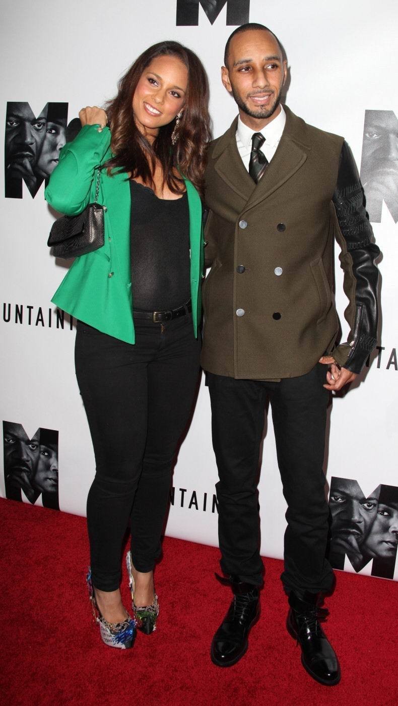 Zpěvačka Alicia Keys s manželem.