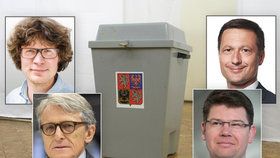 Předsedové Štěpánek- Zelení,Robejšek-Realisté, Pajonk- Svobodní, Pospíšil TOP09