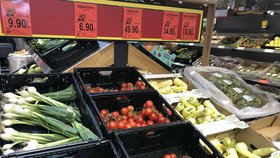 Ceny zeleniny v českých supermarketech (1.6.2023)