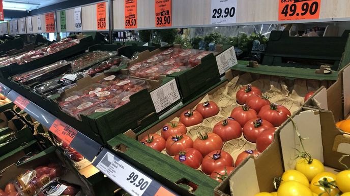 Ceny zeleniny v českých supermarketech - ilustrační snímek