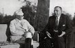 T.G.Masaryk s Čermákem během jeho návštěvy republiky.
