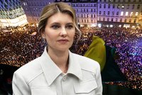 Demonstrace na Václaváku: K lidem v neděli odpoledne promluví první dáma Ukrajiny Olena Zelenská