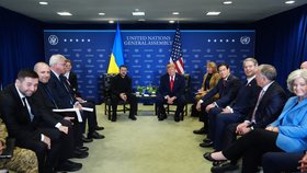 Schůzka Donalda Trumpa a Volodymyra Zelenského v New Yorku (22. 9. 2026)