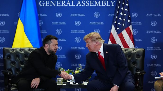 Schůzka Donalda Trumpa a Volodymyra Zelenského v New Yorku (22. 9. 2026) Schůzka Donalda Trumpa a Volodymyra Zelenského v New Yorku (22. 9. 2026)