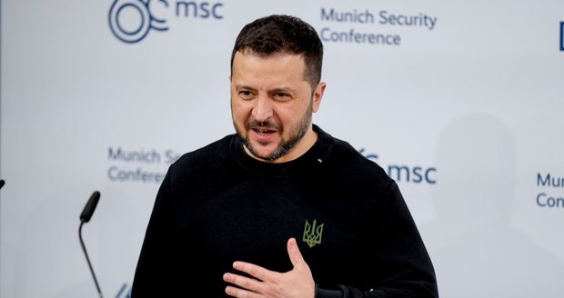 Zelenskyj burcoval v Mnichově: Nebojte se porážky Putina a zničení jeho režimu!