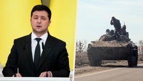 Zbraně všem, kdo chtějí bojovat, hlásí Zelenskyj. A přerušil diplomatické vztahy s Ruskem