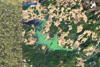 Jedinečný zelený led na Lipně: Světový unikát byl vidět i z vesmíru