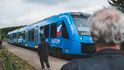 Na pražské železnici se lonipředstavil první vodíkový vlak pro osobní dopravu na světě Coradia iLint