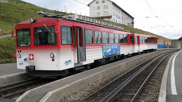 Železnice na švýcarskou horu Rigi