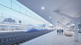 Terminál pro rychlodráhu u Nehvizd: Správa železnic dokončila jeho architektonickou studii