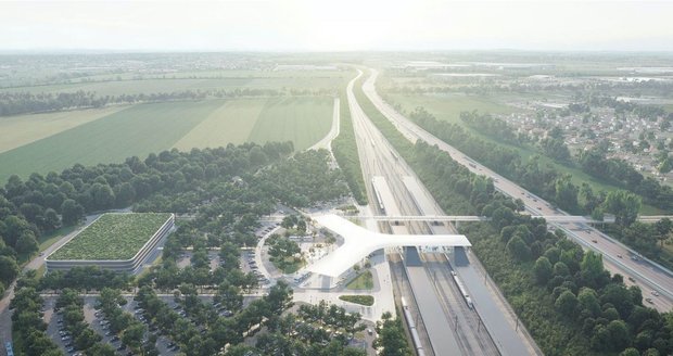 U Nehvizd vyroste první terminál vysokorychlostní železnice. Stavět se začne v roce 2025
