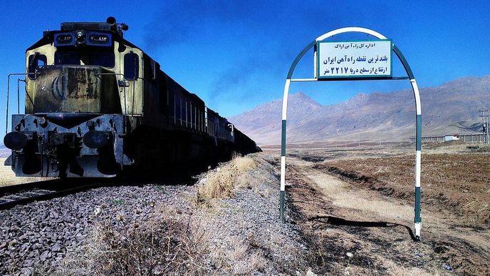 Železnice v Íránu (ilustrační foto)