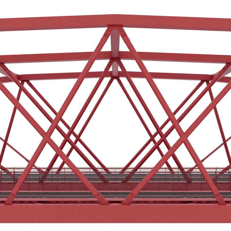 Vizualizace železničního mostu mezi Výtoní a Smíchovem v rámci koncepční rozvahy IPR