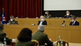 Prezident republiky Miloš Zeman tradičně zavítal na velitelské shromáždění náčelníka Generálního štábu Armády České republiky (24. 11. 2020).