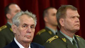 Prezident Miloš Zeman na velitelském shromáždění české armády