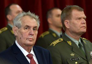 Prezident Miloš Zeman na velitelském shromáždění české armády