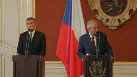 Prezident Miloš Zeman jmenoval Andreje Babiše (ANO) podruhé premiérem (6. 6. 2018).