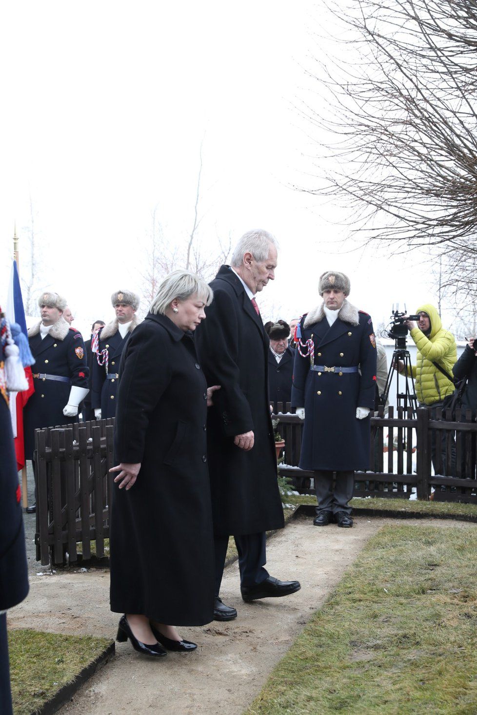 Prezident Zeman položil věnec k Masarykovu hrobu