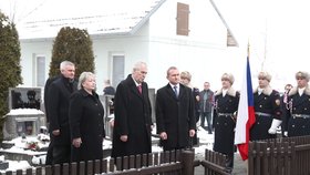 Prezident Zeman položil věnec k Masarykovu hrobu