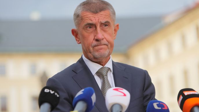 Premiér Andrej Babiš (ANO) po schůzce na Hradě (11. 7. 2019)