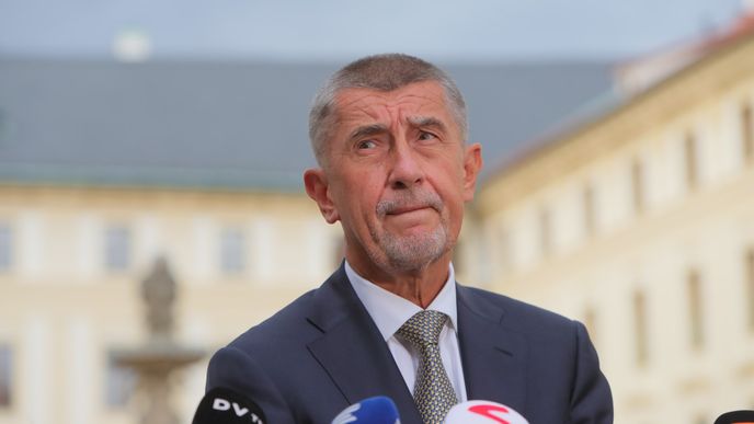 Premiér Andrej Babiš (ANO) po schůzce na Hradě (11. 7. 2019)